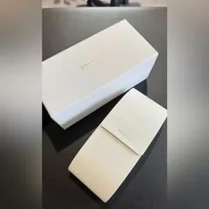 Prada | Accessories | Prada Cream Textured Sunglasses Case  display picture 1